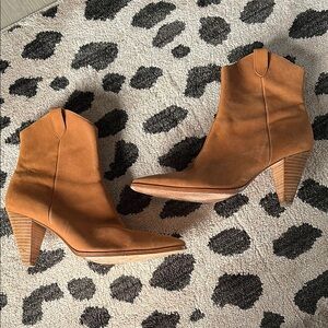 RAYE suede cowboy ankle boots